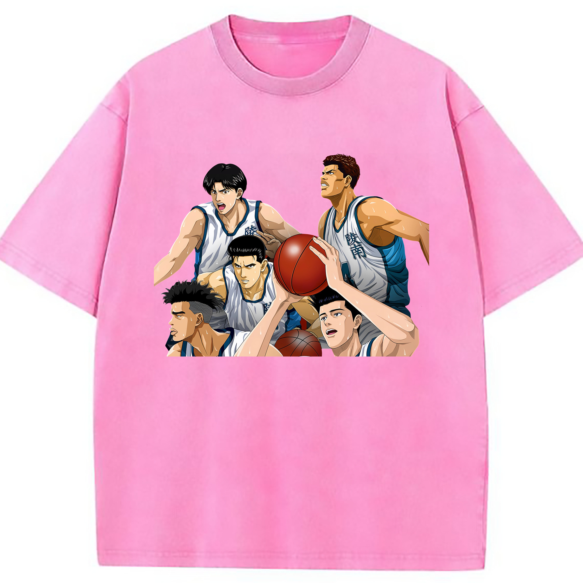 （画像用） SLAM DUNK／スラムダンク 綿100% ヴィンテージ風 半袖Tシャツ（フロントプリント）